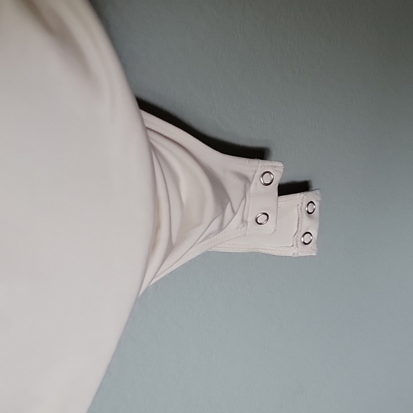 Express Balletcore body countour double layer thong bodysuit sleeveless XL - Picture 5 of 9